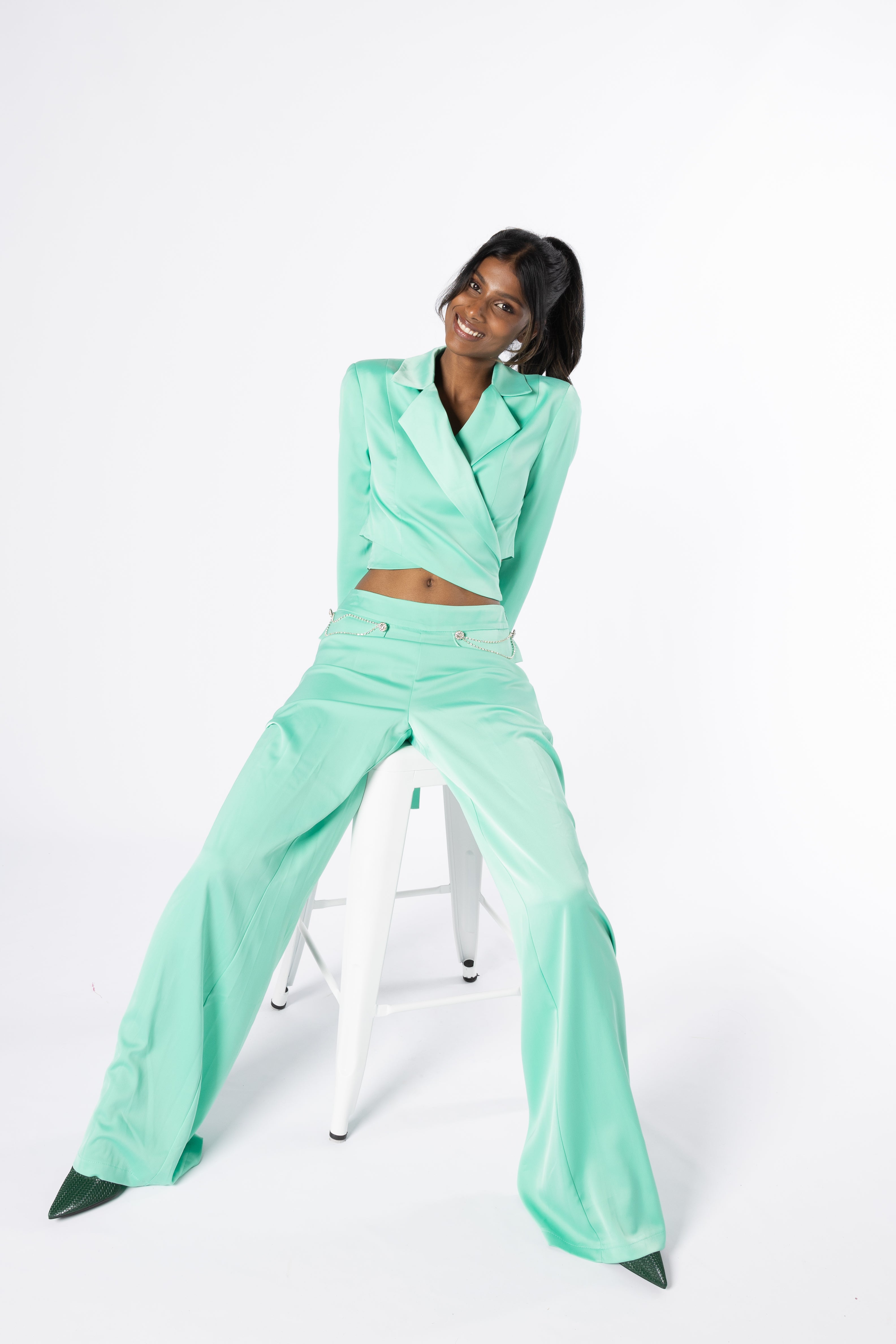 Women's jumpsuit green